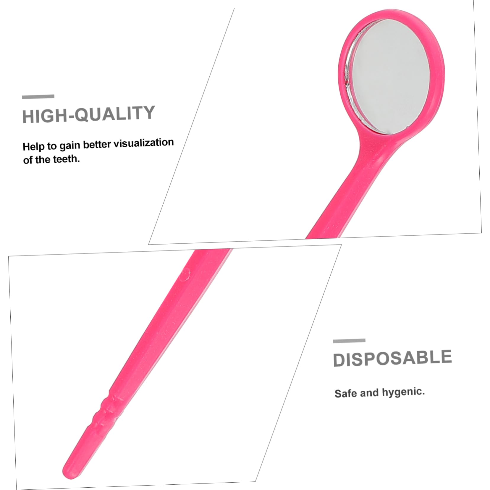 TOPBATHY 3 Set Kit Di Specchietti Per Esame Orale A Forma Di Denti Morbidi Per Adulti Con Riflettore Intraorale Specchietti Orali Specchietto Intraorale Specchietti Monouso In 20 pezzi*3