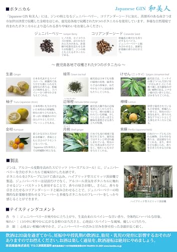 和美人 ジン 47度 700ml