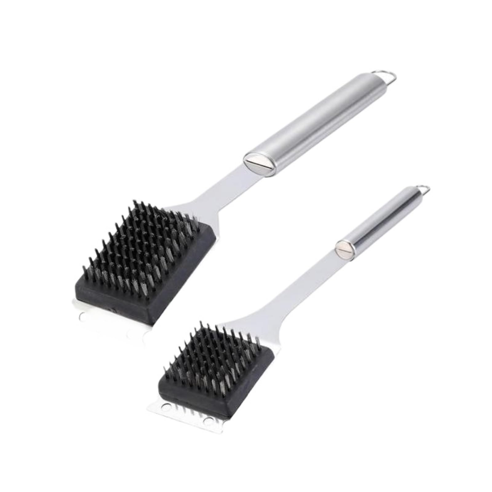 Grill Cleaner Brush, And Scraper 2X Brushes Cookout Tools Stainless Steel Scrubber And Garden Picnic BBQ Accessories