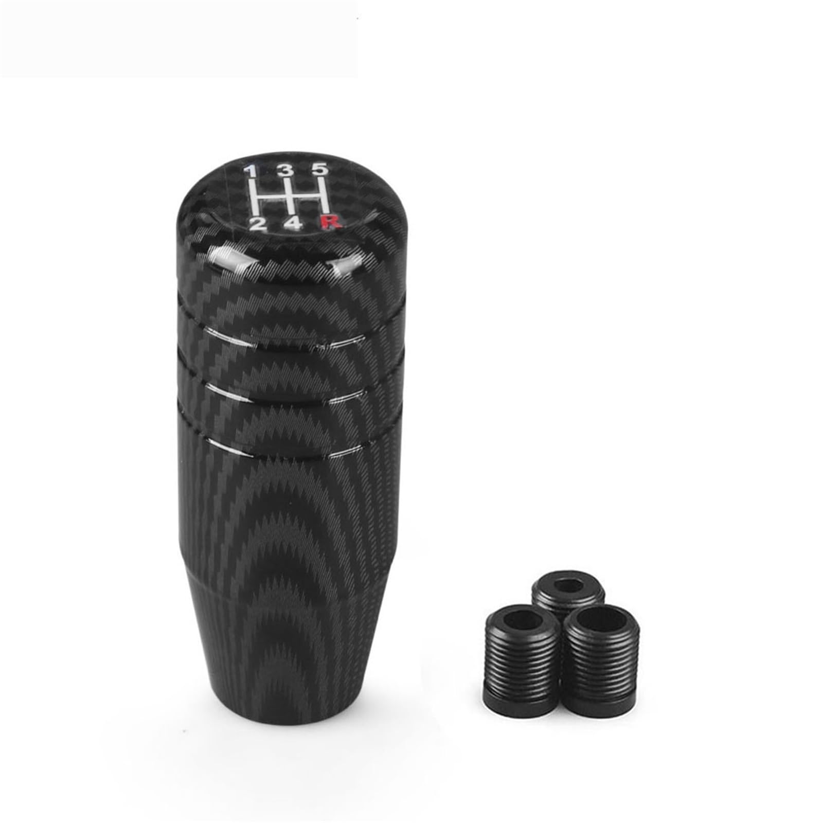 KAIAYGEE Gear Shift Knob Black 8.5cm Filter Manual Transmission Shifter