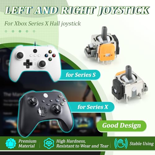 Image of 4Pack Joysticks for Xbox Series S /X Hall Effect Joystick Replacement for Xbox Series S /X 3D Analog Sensor Module Thumb Stick Controller Accessories Parts with Repair Tools