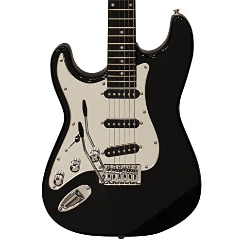 en dents de scie pour gaucher ST Guitare électrique style W/plaque 3 couches – inclus : Accessoires, AMP, Sac de transport et Leçon - Les Beatles, Paul McCartney, John Lennon, RIngo Starr, George Harrison en dents de scie pour gaucher ST Guitare électrique style W/plaque 3 couches – inclus : Accessoires, AMP, Sac de transport et Leçon – Image 3