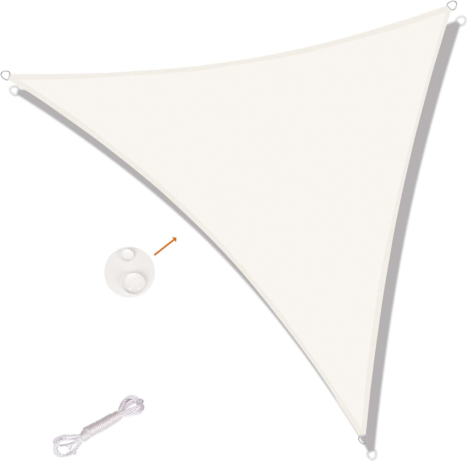 SUNNY GUARD Sun Shade Sail Triangle 3x3x4.25m Waterproof UV Block for