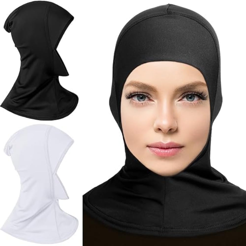 Masrat Collection Hijab Cap Adjustable Stretchy Turban Full Neck Cover Shawl Under Scarf and Cap for Full Neck Coverage for Lady-picture-10