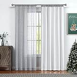 Central Park White Full Blackout Window Curtain Liner Panels Rod Pocket Bedroom Drape with 10 Hooks Microfiber Thermal Coating Triple Weave Window Treatment Sets 2 Panels (W48 x L92 x2 inches, White)