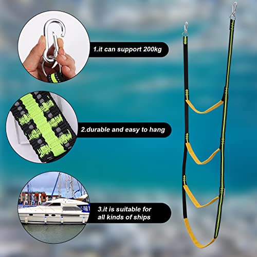 Marine Rope Ladder, Nylon Rope Ladder Boat Portable Boat Rope Ladder ...