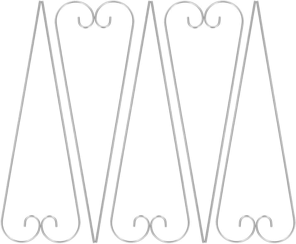 VICASKY 20 Pack Shepherd Hooks for Garden - 8" & 12" Dual Height Set Metal Plant Hanger Stakes Mini Shepherds Hook for Outdoor Hanging Baskets Bird Feeders Solar Lights Lanterns Wedding Decor