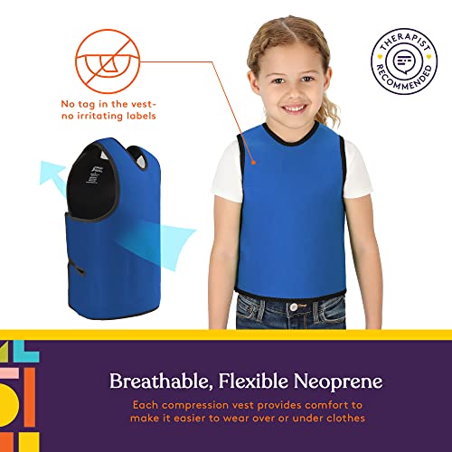 Special Supplies Sensory Compression Vest Deep Pressure Comfort (Blue, X-Small) - Image 4