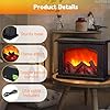 Fireplace Lanterns Decorative,Small Fake Fire Place,Flame Effect LED Fire Lamp,Battery Operated USB Charge Portable Fireplace,Indoor Outdoor Christmas Decoration (No Heater Function Black) #4