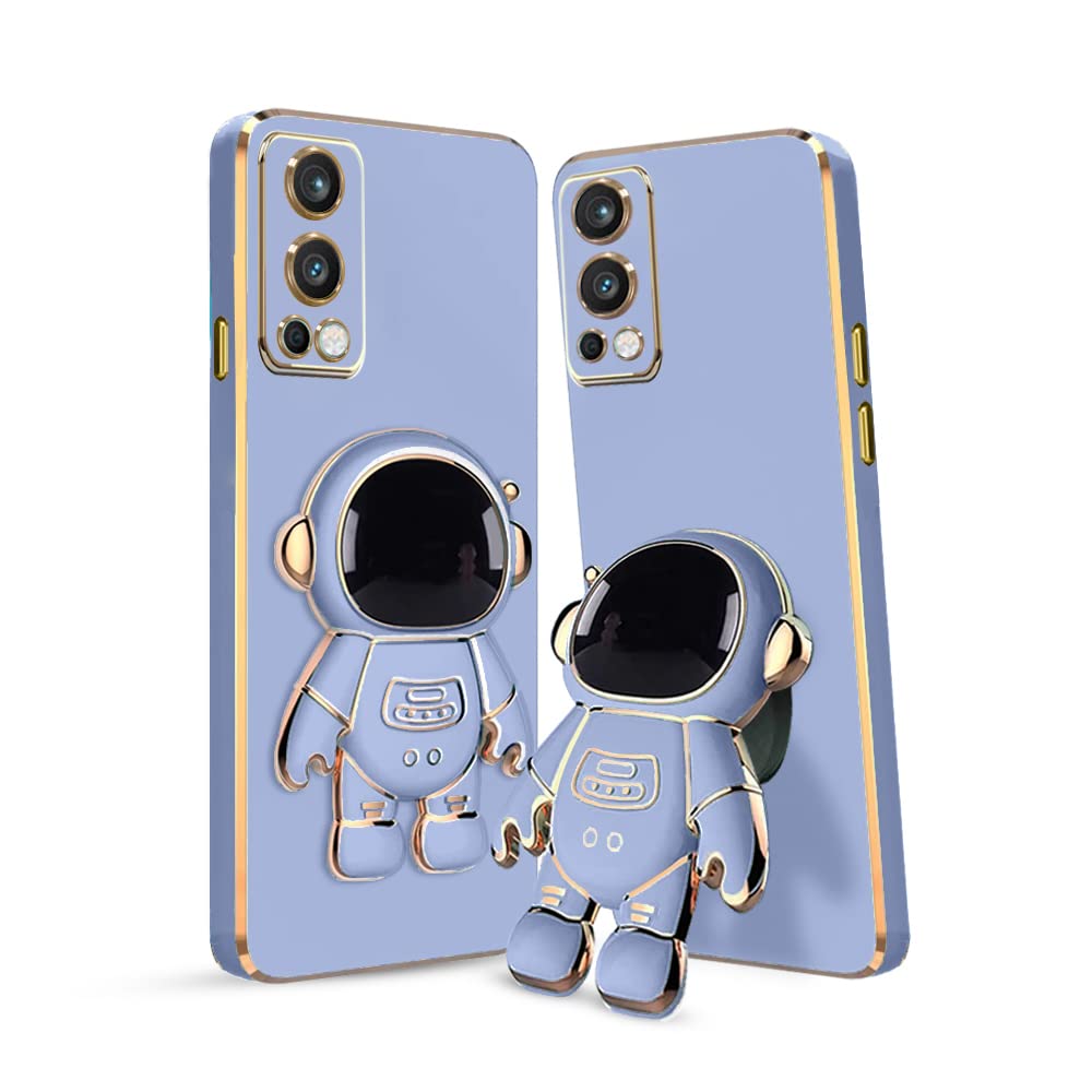 KARWAN®️ 3D Astronaut with Folding Stand Back Cover Case Compatible for OnePlus Nord 2 5G | Slim electroplated case | Stand case | Soft TPU | Space Astro Theme | Camera Protection-Blue. (B0C16NX81Y) Amazon Price History, Amazon Price Tracker