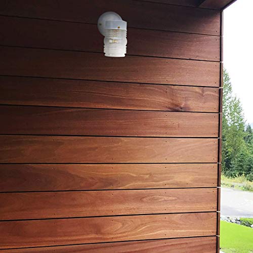 Ciata Outdoor Porch Light House Fixture Wall Mount Light Lantern Sconce, Lantern Sconce Fixture Jelly Jar Outdoor Down Light Fixture Front Porch - White #TOP2