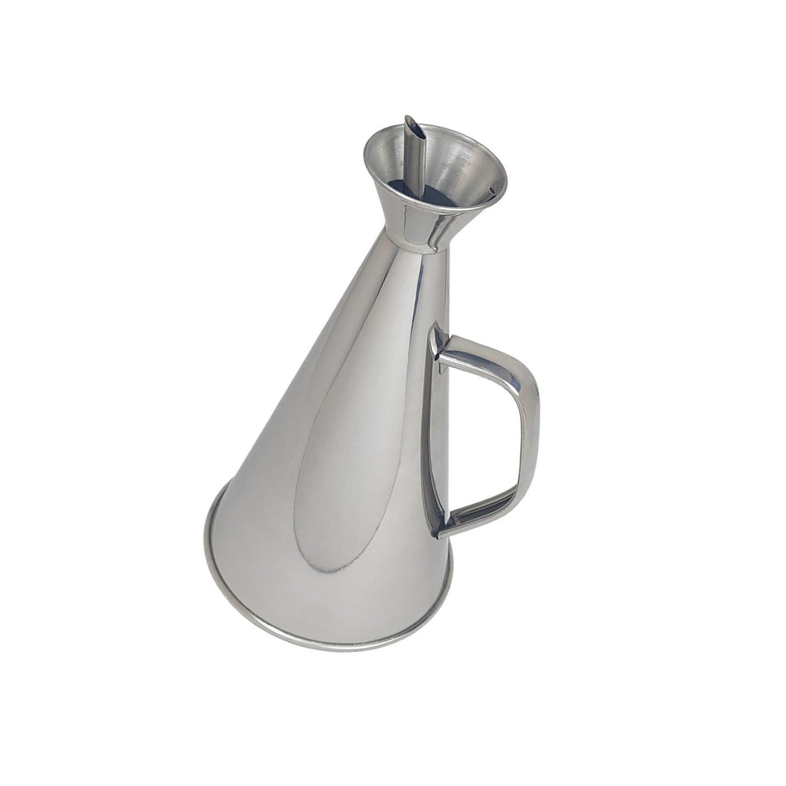 Tsophreniq Nonrust Steel Oil Bottle Feature Ergonomic Handle and Sturdy Construction Ergonomic Pourer Modern Dispenser