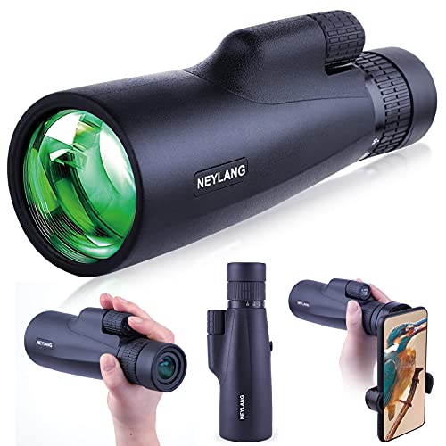 10-30x50 Monokular Teleskop für Erwachsene, Wasserdichtes HD Monokular Zielfernrohr mit Smartphone zur Vogelbeobachtung…