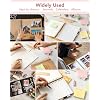 MAKEASY Binding Machine Hole Pitch 2:1 - Portable Book Binding Kit with 10PCS 5/8'' Binding Wires & Plier, for DIY Notebooks, Albums, Journals, and Calendars Circle Holes, 20 Sheet Punch Capacity