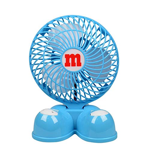 Standventilatoren Einzigartiges Design USB Desk Tragbare Tasche Mini Fan Handheld Reiseluftkühler Blau