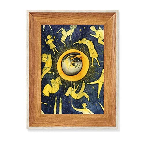 Peinture aquarelle chat lune pour rompre la monotonie - 2