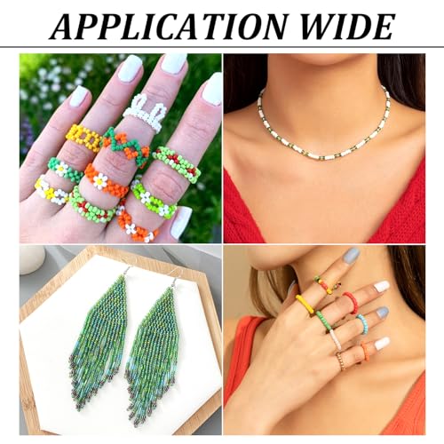 Craftdady 100g Green Glass Seed Beads 4mm 6/0 Pony Czech Glass Bead Spacers Black Mixed for DIY Spring Beading Bracelet Necklace Jewelry Making - Image 3