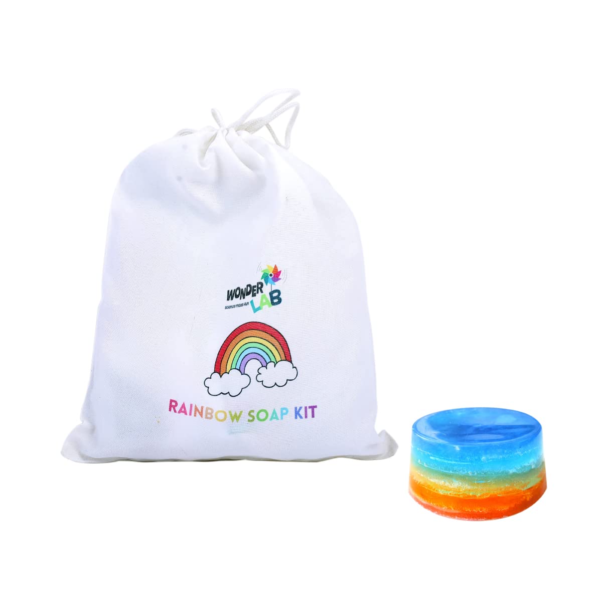 WONDERLAB Rainbow Soap Making Kit, Kits for Children, Soap Kit for Boys and Girls, Learning Kit (Multicolor, 1 Pc) (B092MQMH49) Amazon Price History, Amazon Price Tracker