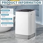 Winado Full Automatic Washing Machine, 17.6Lbs Top Load Portable Washer with Drain Pump, 10 Wash Programs 8 Water 2 in 1 Washer and Dryer for Apartments, RV, Camping - Image 2