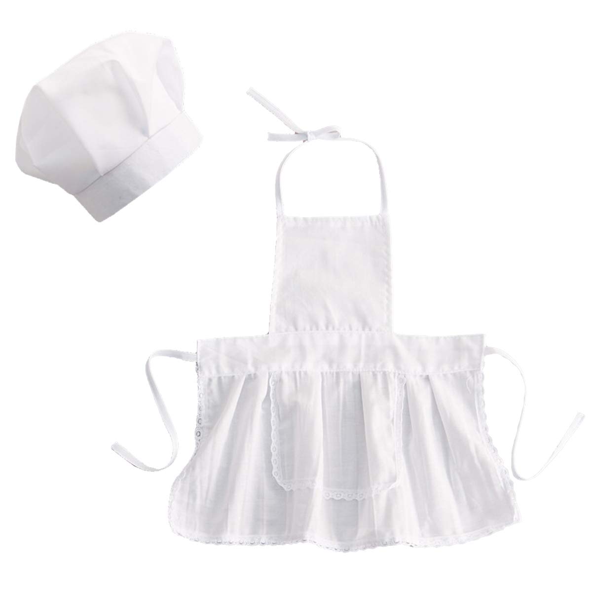 SH-RuiDu Newborn Baby Chef Costume Photography Photos Prop Hat + Apron Outfit for 1-2T Boy