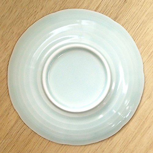 Amazon.co.jp: 刺身皿 向付 青磁花彫 18cm皿 和食器 業務用 24a109-19