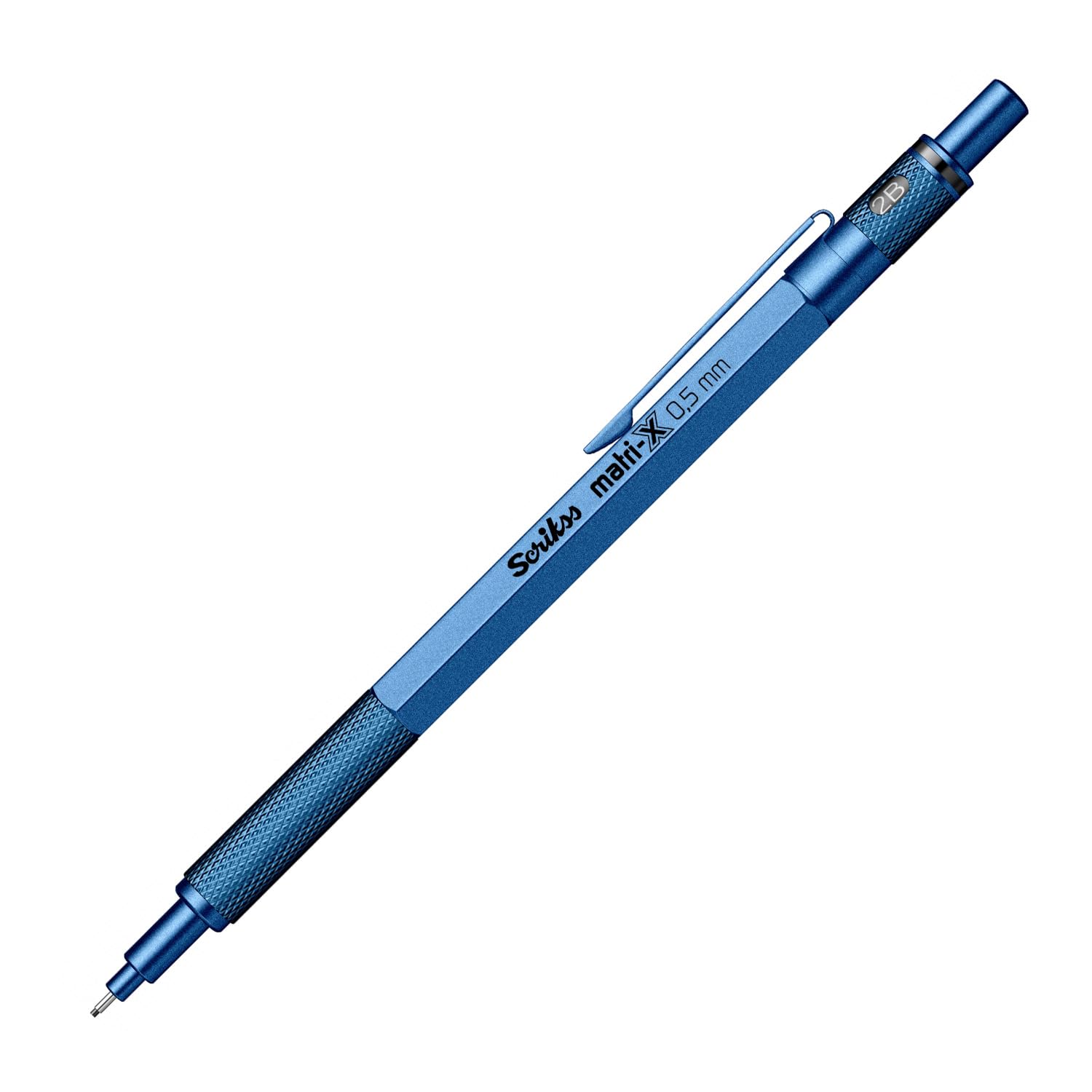 Scrikss Office Matri-X Versatil 0.5 Mm Metalik Mavi Şeffaf Amb.