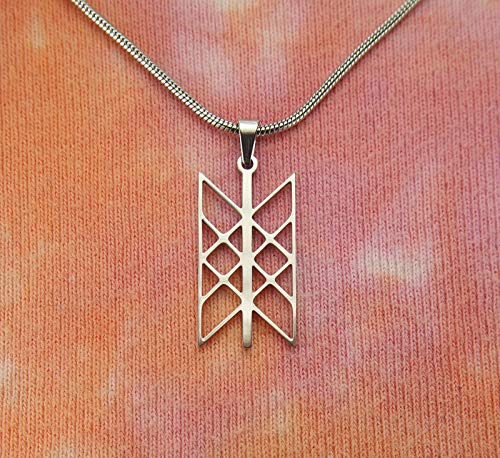 Web of Wyrd Necklace, Skulds Net, Norse Matrix of Fate Merkabah Necklace, Pick 22"