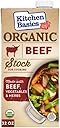 Kitchen Basics Organic Beef Stock, 32 oz. Carton, Enrich the Flavor of Broth, Pot Roast, Chili and Soups, Perfect for Stocking Up