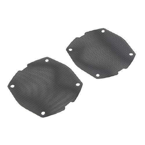 Cnswee6 Motorcycle Fairing Speaker Grill Covers Front Speaker Grill for Harley Electra Glide FLH 1998-2013