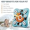 FOXMM Interactive Dog Treat Puzzle Toys for IQ Training & Mental Stimulating,Fun Slow Feeder,Large Medium Small Dogs Enrichment Toys with Squeak Design