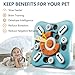 FOXMM Interactive Dog Treat Puzzle Toys for IQ Training & Mental Stimulating,Fun Slow Feeder,Large Medium Small Dogs Enrichment Toys with Squeak Design