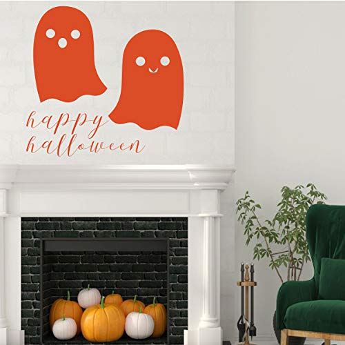 Vinilo decorativo Halloween dos fantasmas con texto miniatura 4
