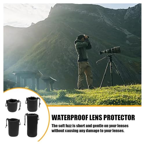 Large Neoprene Soft Lens Pouch for Nikon AF-S Nikkor DX 18-300mm f/3.5-5.6G ED VR Lens, Nikon AF Zoom Nikkor 70-300mm f/4-5.6G Lens, Nikon AF-S DX NIKKOR 18-200mm f/3.5-5.6G ED VR II Zoom Lens & More