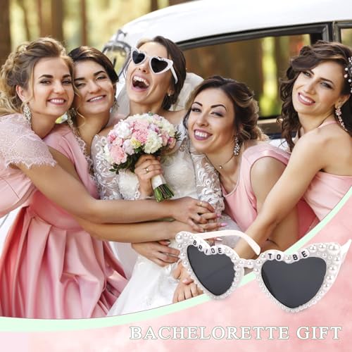 Bride Sunglasses for Bachelorette White Heart Sunglasses Bride to Be Sunglasses Womens Bachelorette Sunglasses4