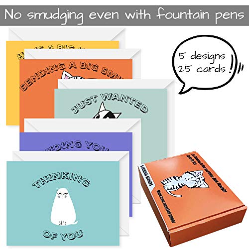 25 Quality Cute Animal Thinking Of You Cards. Blank Assorted Greeting Cards For All Occasions Including Missing You Friendship And Just Because #TOP6