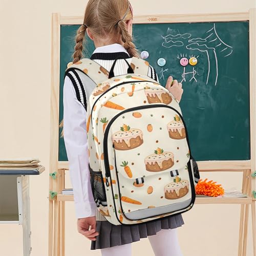 Sac à dos motif gâteau imprimé sans couture, design unique et coloré - 7