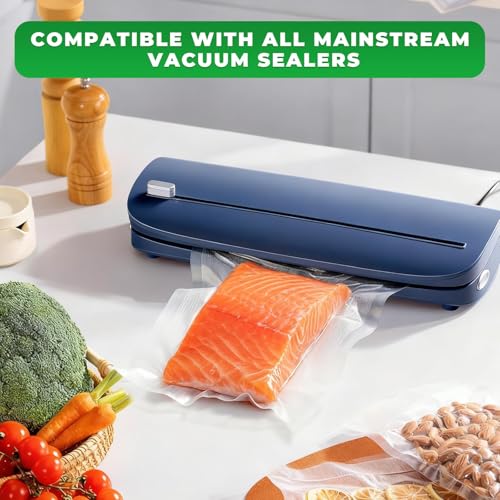Image of Vacuum Sealer Bags 38 PCS, 7.8 inch x 11.8 inch BPA Free Commercial Grade | Textured Vacuum Sealing Bags, Heavy Duty for Food Storage Meal Prep or Sous Vide Cooking