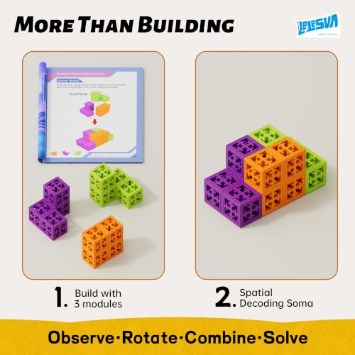 Miniatura 3 de Spatial Soma Cube - Juego de 142 cubos temáticos para niños a partir de 5 años, juguete educativo STEM, material ABS seguro, niños y niñas