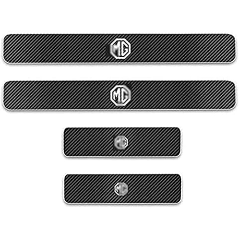 Car carbon fiber door sill Kick Plates for Mg Zs Ev Hs Gs Gt Tf Zr 3 5 6 7 Ezs Ehs Mg3 Mg6,Threshold Trim Protectors Welcome Pedal Cover Scuff Guard Anti-Scratch Styling Body Modification Fittings Cover