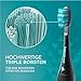 happybrush® Nachhaltige Aufsteckbürsten für elektrische Schall-Zahnbürste Eco VIBE 3 - Schwarz/Mint - 3x3 Stück