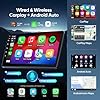 10.2 Inchs Car Stereo Radio Upgrade for Jeep Compass Patriot 2010 2011 2012 2013 2014 2015 2016 with Wireless CarPlay/Android Auto/SWC/Touch Screen/Android12/GPS Navigation/HD Backup Camera