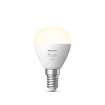Philips Hue White Smart Light Bulb Lustre E14 Small Edison Screw