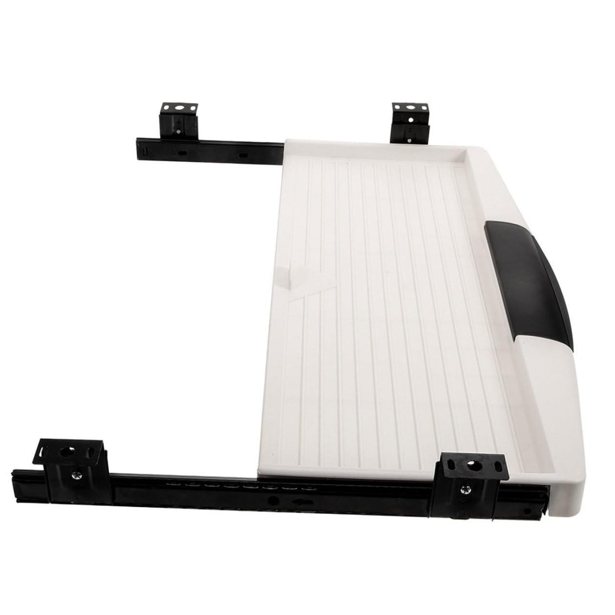 VILLCASE Bandeja de Teclado Deslizante bajo Escritorio con Rieles Suaves Soporte Ergonómico para Teclado y Ratón Fácil Instalación Diseño Práctico para Oficina y Mesa Pública
