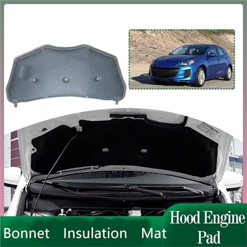 Isolant capot Mazda 3 BL - Double action thermique et phonique en coton - 4