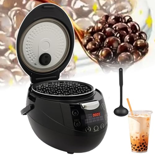 MáQuina AutomáTica Comercial Pearlscooker 6l/8l -MáQuina Inteligente Para Preparar Tapioca+Cuchara,950w/1350w, Ideal Para Tiendas Té Con Leche,Restaurantes,Postres Y Bares.,6L900W