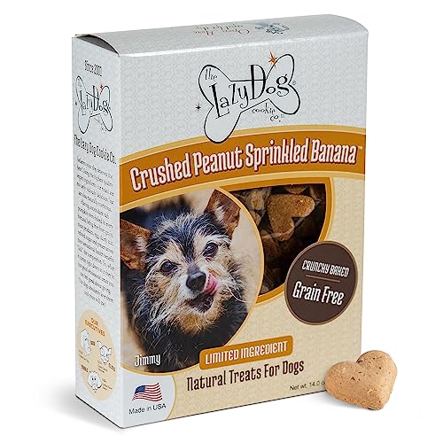 The Lazy Dog Cookie Co. Crushed Peanut Sprinkled Banana Crunchy B...