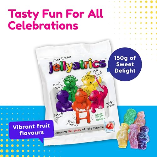 Jellyatrics Jelly Babies Novelty Sweets 180g miniatura 3