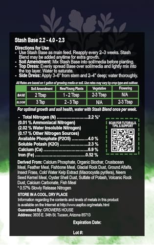 Stash Base Premium Nutriente Natural en Polvo 4 lbs miniatura 4