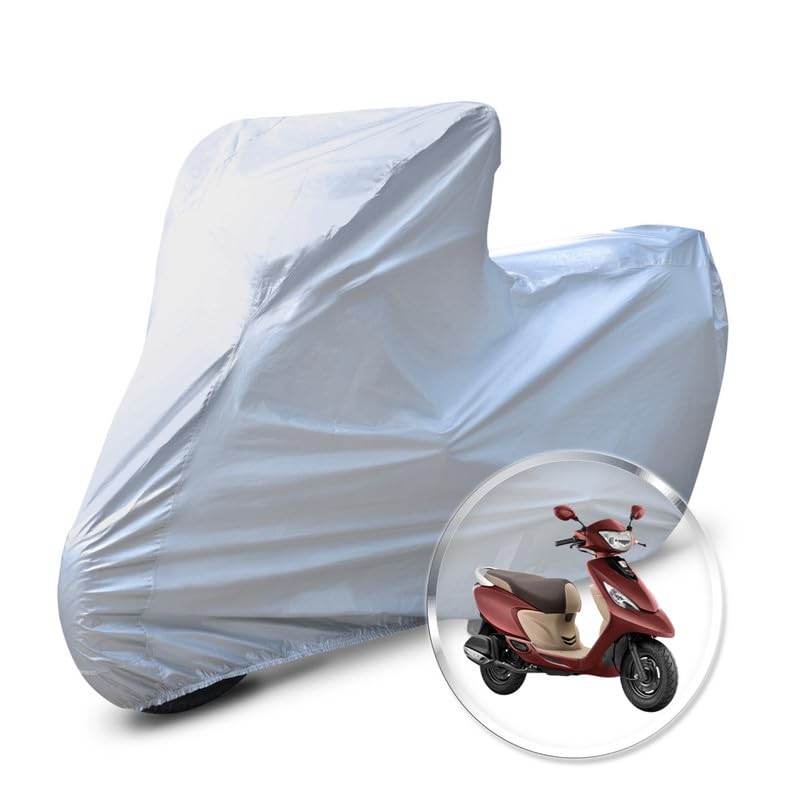 Image of Neodrift 'CrystalMax' Bike Cover for TVS Scooty Zest 110 (All-Weather Motorcycle Protection, Water & UV Resistant, Dustproof, Windproof).