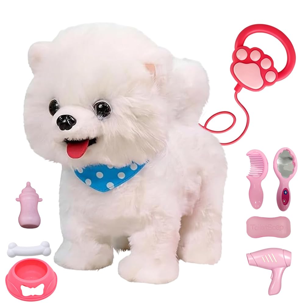 Zogxyc Walking Dog Toys for Kids with Leash, Walking, Barking, Talking
